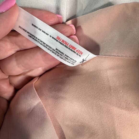 Flora Nikrooz Rosa Charmeuse Kimono Robe Women's sz Small Smokey Rose Pink - Picture 5 of 10